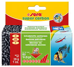 Активированный уголь для аквариумных фильтров Sera Super Carbon 29 г