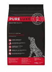 Сухой корм для взрослых собак PureLuxe с ягненком и нутом