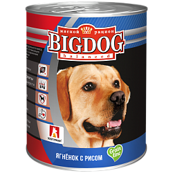 Консервы для собак Зоогурман "Big Dog" Ягненок с рисом, 0,85 кг