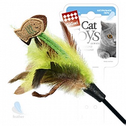 Игрушка для кошек GiGwi Cat Toys Дразнилка с рыбками на длинном стеке, 75 см
