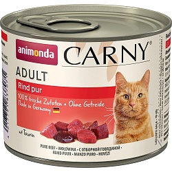 Консервы для кошек Animonda Carny Adult с отборной говядиной