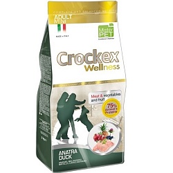 Сухой корм для взрослых собак мелких пород Crockex Wellness утка с рисом
