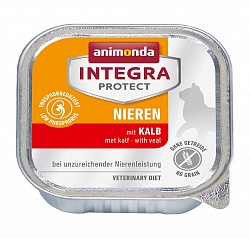 Влажный корм для кошек Animonda Integra Protect Cat Nieren (Renal) при хронической почечной недостаточности, с телятиной 100 г х 16 шт.