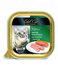 Консервы для кошек Edel Cat Нежный паштет с кроликом 0,1 кг