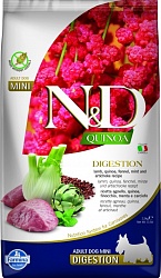 Сухой корм для собак Farmina N&D Dog Quinoa Digestion для мелких пород, с ягненком и киноа для поддержки пищеварения