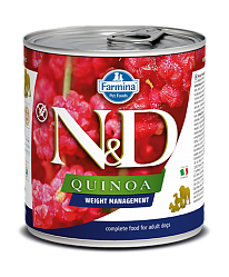 Консервы для взрослых собак Farmina N&D Dog Quinoa Weight Management контроль веса, беззерновой 285 г