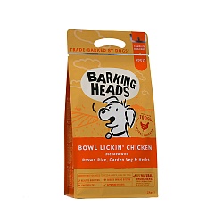 Сухой корм для собак Barking Heads «bowl lickin chicken» До последнего кусочка для чувствительного пищеварения, с курицей и рисом 