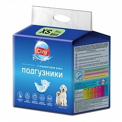Подгузники для собак и кошек Cliny XS (2-4 кг), 11 штук