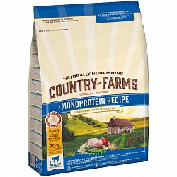 Сухой корм для взрослых собак Country Farms монопротеиновый, с высоким содержанием курицы