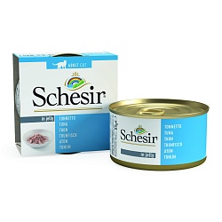 Консервы для кошек Schesir кусочки в желе с тунцом 85 г х 14 шт.