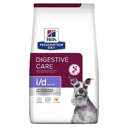 Сухой корм для собак Hill's Prescription Diet I/D Canine Low Fat Original низкокалорийная диета при лечении ЖКТ