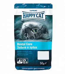 Лакомство для кошек Happy Cat Dental Care печенье для профилактики зубного камня, 50 г