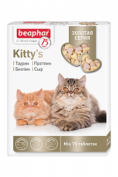 Кормовая добавка для кошек и котят Beaphar Kitty's mix Золотая серия, 75 таблеток