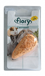 Био-камень для грызунов Fiory Carrosalt с солью в виде морковки, 65 г