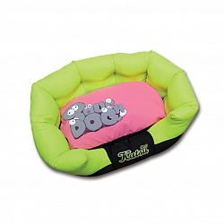 Лежак для собак и кошек Katsu Катсу "Фанни" S овальный зелёный, 55х35х23 см