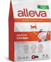 Сухой корм для взрослых кошек Alleva Equilibrium Chiken с курицей