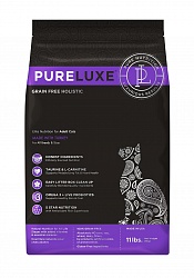 Сухой корм для взрослых кошек PureLuxe с индейкой