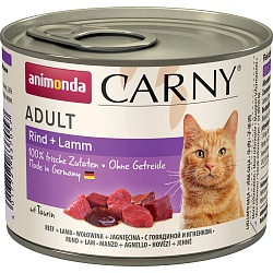 Консервы для кошек Animonda Carny Adult с говядиной и ягненком