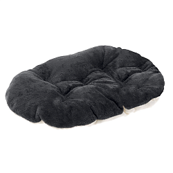 Подушка для кошек и собак Ferplast Relax Soft из искусственного меха, чёрная