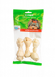 Кость узловая №2 для собак Titbit мягкая упаковка, 3 штуки