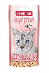 Лакомство для кошек Beaphar Happy Rolls Shrimp с креветками, 80 штук