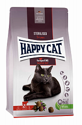 Сухой корм для кошек Happy Cat Sterilised Voralpen-Rind Альпийская говядина