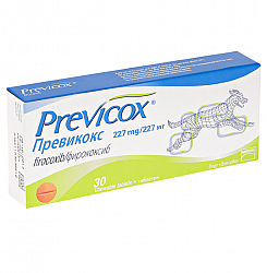 Противовоспалительный препарат для собак Превикокс 227 мг, 1 таб.