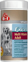 Витамины для собак 8in1 Excel Multi Vitamin Adult комплексная мультивитаминная добавка