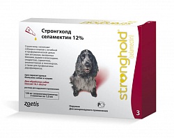Капли для собак весом 10-20 кг от паразитов Стронгхолд (Stronghold), 3 пипетки