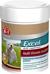 Витамины для собак 8in1 (8 в 1) Excel Multi Vitamin Small Breed мультивитаминная добавка, 70 таблеток