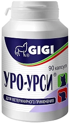 Капсулы GIGI Уро-Урси для кошек и собак,профилактика и лечение мочекаменной болезни (МКБ) и циститов,упаковка 90 капсул