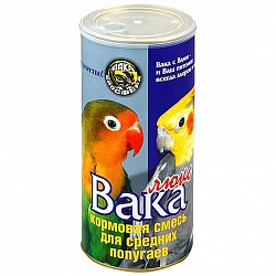 Корм для средних попугаев Вака Люкс 0,9 кг