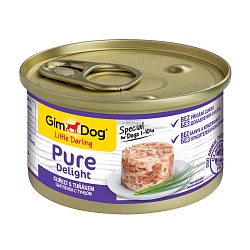 Консервы для собак Gimdog Pure Delight «Цыпленок с тунцом», 85 г