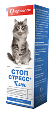 Успокоительные капли для кошек Apicenna Стоп-Стресс Плюс, 30 мл