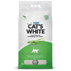 Наполнитель для кошачьего туалета Cat's White Aloe Vera с ароматом алоэ вера