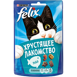 Хрустящее лакомство для кошек Felix с рыбой