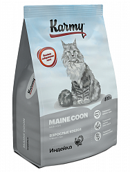 Сухой корм для кошек породы мейн-кун Karmy Maine Coon с индейкой