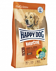 Сухой корм для собак Happy Dog NaturCroq с говядиной и рисом