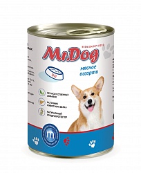 Консервы для собак Mr. Dog мясное ассорти, 410 г