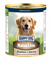 Консервы для взрослых собак Happy Dog Ягненок с рисом 970 г
