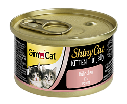 Влажный корм для котят Gimpet ShinyCat Kitten Цыпленок 70 г