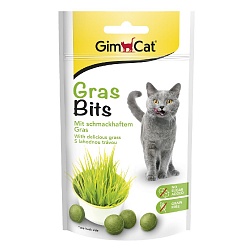 Витамины для кошек Gimpet GrasBits витаминизированное лакомство с травой, 40 г