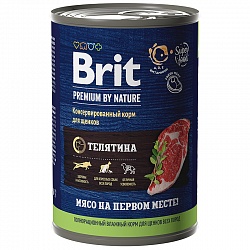 Консервы Brit Premium by Nature для щенков, телятина 410 г