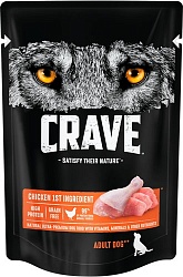 Влажный корм Crave для взрослых собак, с курицей 85 г х 24 шт.