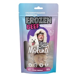 Molina Лакомство Frozen Beef с говяжьими почками для собак всех пород и щенков, 60 г