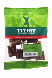 Колечки из пищевода для собак Titbit мягкая упаковка ±28 г