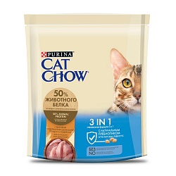 Сухой корм для кошек Cat Chow Feline 3 in 1 тройная защита питомца 