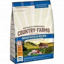 Сухой корм для щенков Country Farms монопротеиновый, с высоким содержанием курицы