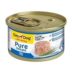 Консервы для собак Gimdog Pure Delight «Тунец» в желе, 85 г