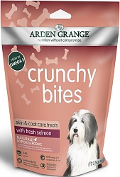 Лакомство для собак Arden Grange Crunchy Bites с лососем, 225 г
